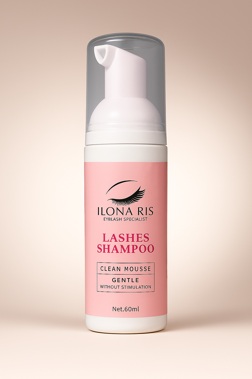 שמפו לריסים 60 מ"ל ( לוגו אישי)